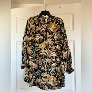 H&M floral tunic dress
